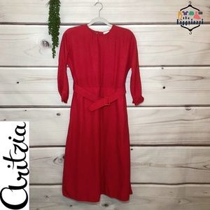 Aritzia Le Fou Wilfred Tavin Dress Red  XXS